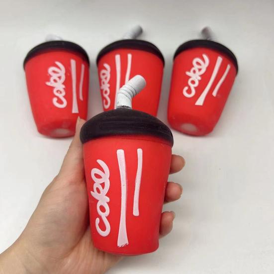 Realistic Fast Food Squeeze Toy Soft TPR Stress Relief Balls Cola Burger Fries Hot Dog Shapes Portable Fidget for Kids Adults Fun Anxiety Relief Gift