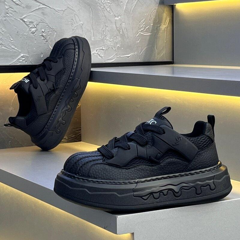 Yeni Erkek Klasik Dört Mevsim Moda Alçak Üst Kaykay Ayakkabıları Rahat Yumuşak Taban Spor Ayakkabılar