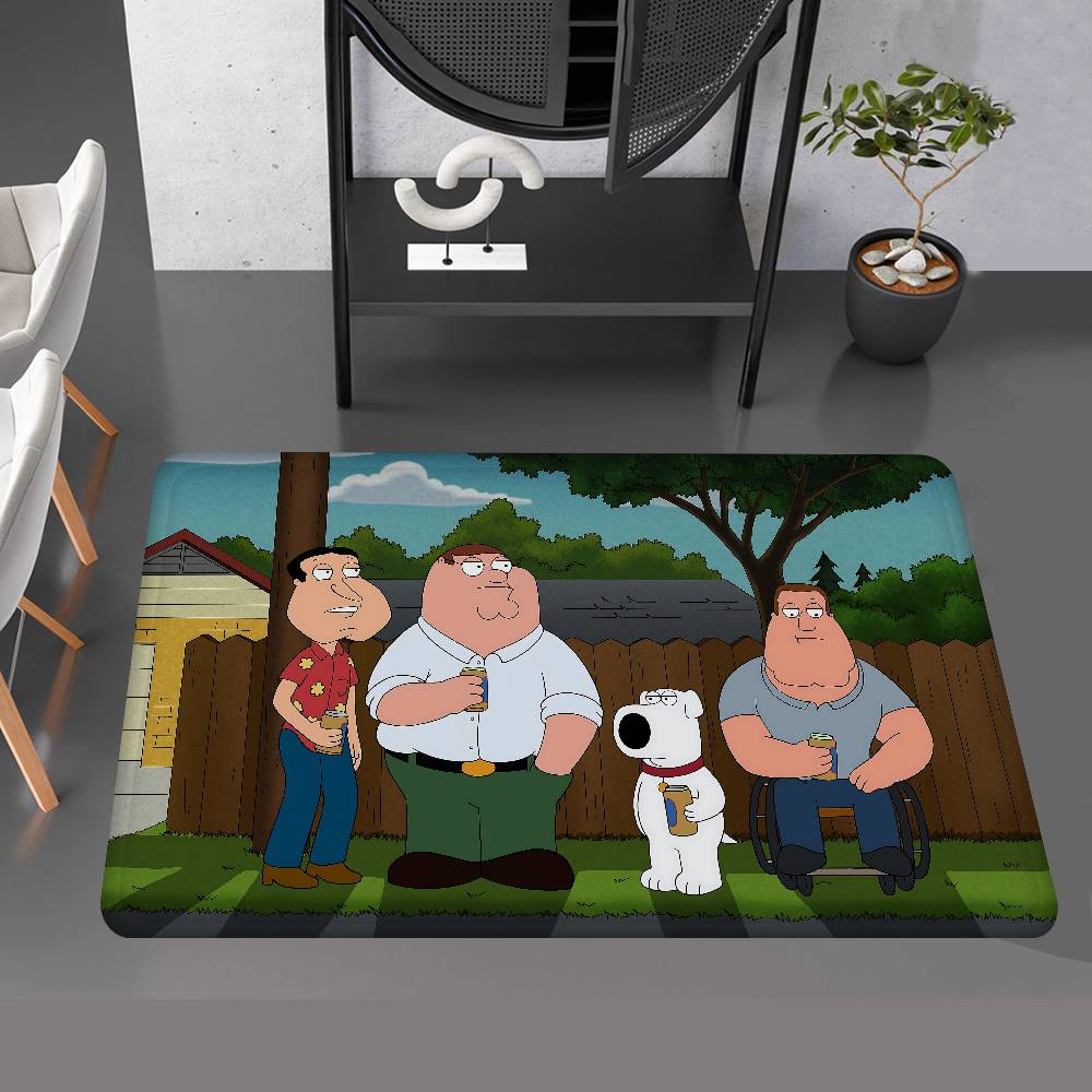 Adult Animation F-Family G-Guy Bathroom Mat Anti-slip Absorb Water Long Strip Cushion Bedroon Mat Welcome Doormat
