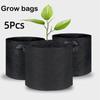 5Pcs Non-woven Fabric Large Grow Bag Large Capacity Fabric Pots  Home Garden