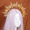 Antique Charm Metal Crowned Hairband For Women Comfortable Stylish Hairpiece For Weddings Event Daily Use