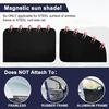Window Shades Magnetic Suedette - Back Seat 2pcs Black-Suedette Back Seat 2pcs