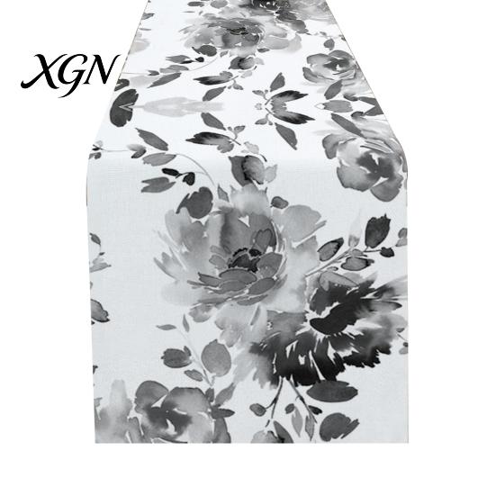 Floral Table Runner for Dining Room Runner, Spring Summer Flower Prints, 72 Inch Botanical Garden Print Farmhouse Cover Home Decor Soft