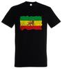 Ethiopia Rastafari Flag T-Shirt Rasta Babylon Irie Ska Reggae Jamaica Africa