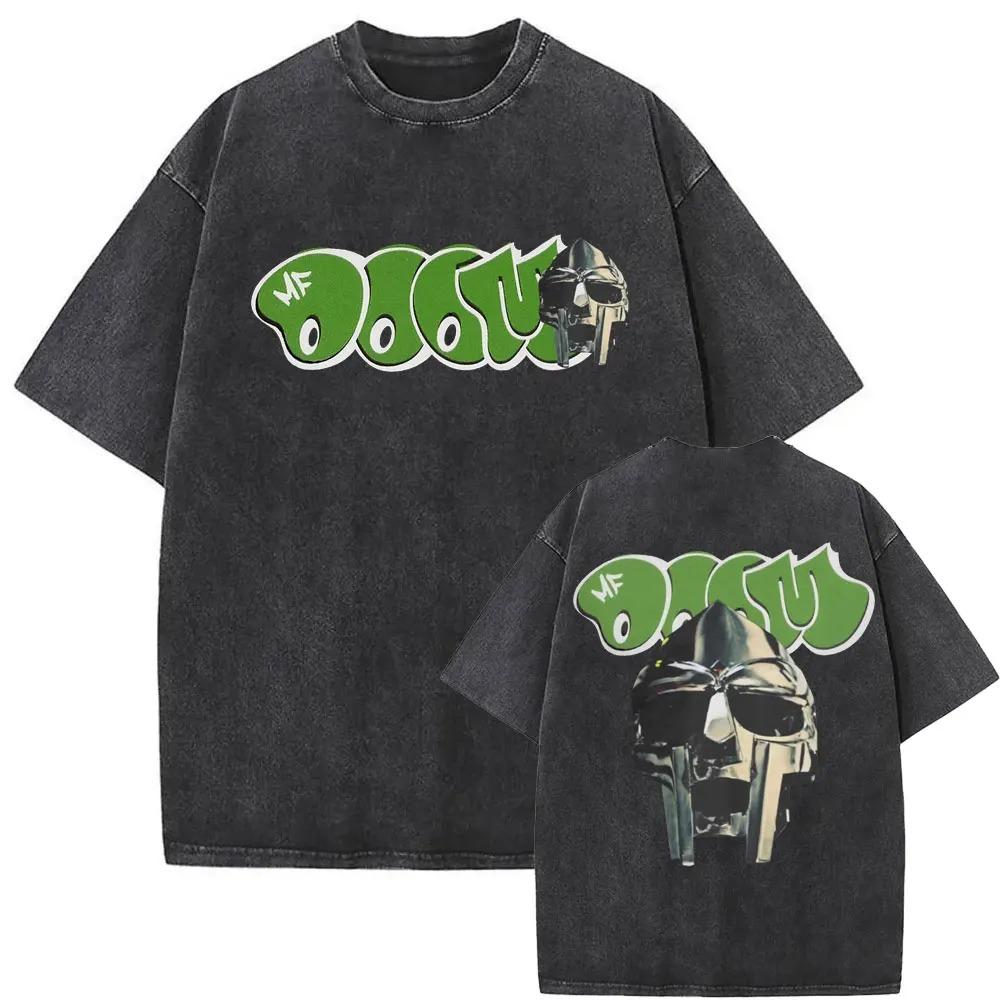 

2026 Прана футболка з принтом Mf Doom MM FOOD у стилі washed vintage для реперів, чоловіків, жінок, хіп-хоп мода, чоловіча повсякденна оверсайз вуличний одяг XXXL помаранчевий