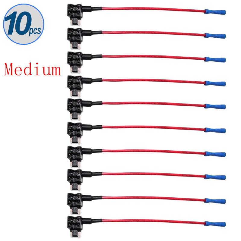 5/10 stücke Auto Mini Sicherungskasten Schaltung Adapter ATM Blade Sicherung für Auto Van Motorrad RV Boot Traktor TAP Adapter