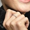Original 925 Silver Rings For Women Love Hearts Crystals Rose Gold Engagement Wedding Stackable Ring Jewelry Gift