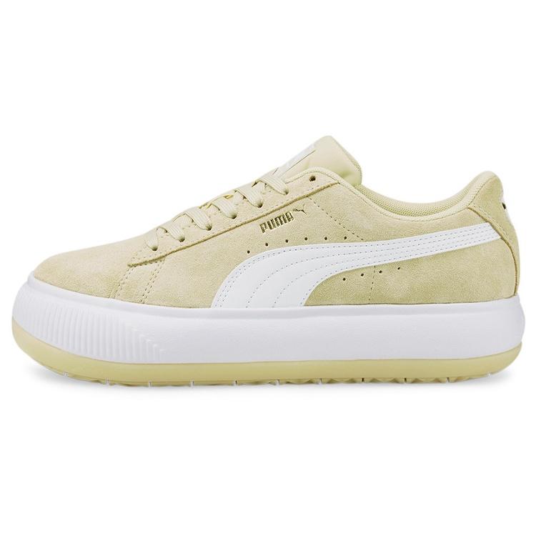 (WMNS) PUMA Suede Mayu Thick Sole Minimalistic Casual Skateboarding Shoes Khaki Women s 380686-12 EU 35.5
