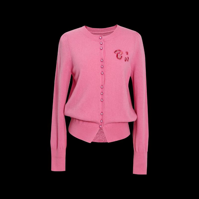 Tatou Sweetheart Knitted Wool Cardigan