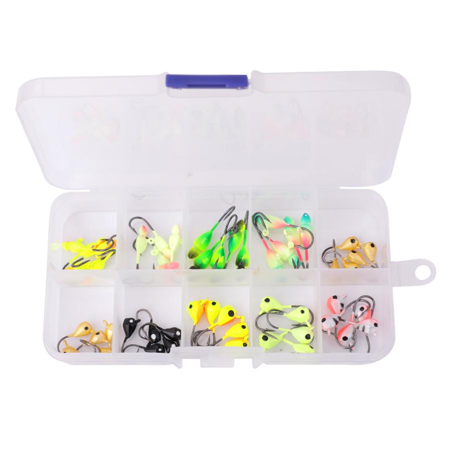 

50 шт. Гачки для зимового льодового лову. Світяться наживки для льодових джигів. Приманка для рибальства. Приманки для рибальства. 50pcs