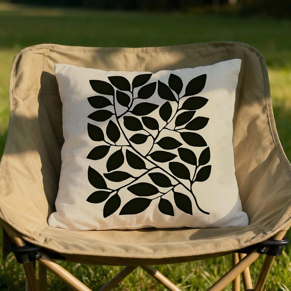 Classic Modern Flowers Cushion Cover Soft Reversible  Durable Pillow Cover  MultiScene Use for Home  Car Daily Comfort