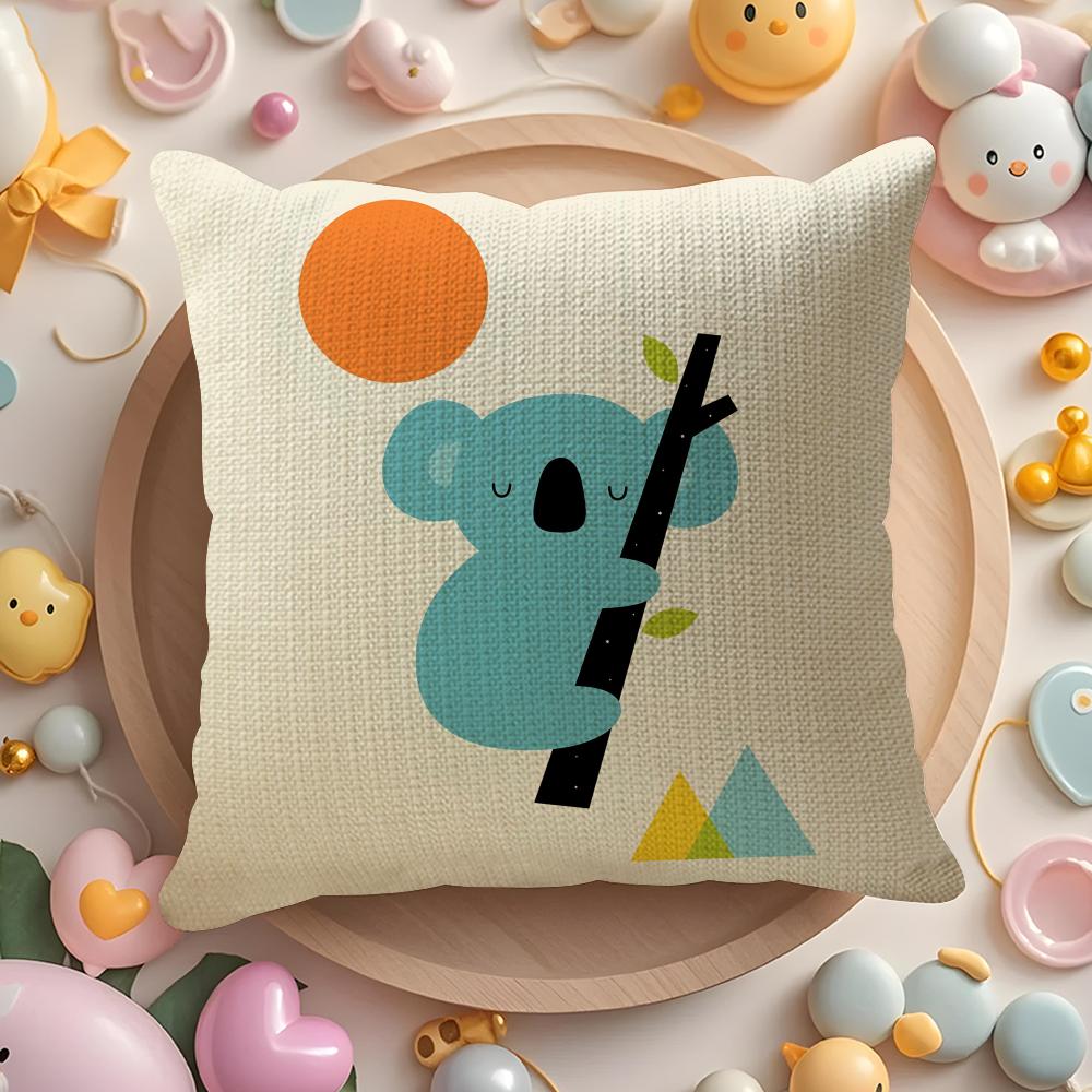 Nordic Modern Anime Pillow Case Pattern Printed Pillowcase for Living Room Sofa Cushion Cover & Bedroom Decor