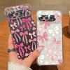 Pink Bowknots Pattern Case For Google Pixel 9 Pro XL 9A Shockproof TPU Silicone Clear Soft Cover