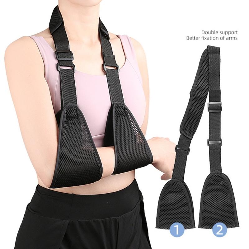 Breathable Meshes Arm Sling Adjustable Support for Injury Rehabilitation and Sports Protection