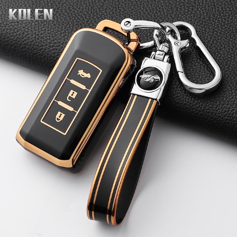 Fashion Tpu Car Remote Key Case Cover For Mitsubishi Xpander Outlander Asx Pajero Eclipse Cross Montero Protected Keychain Shell