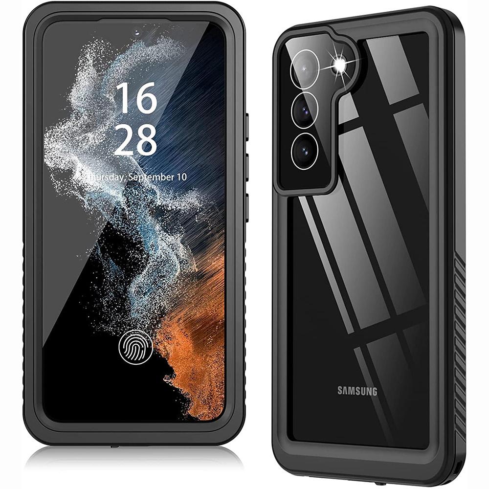 IP68 Waterproof Case for Samsung Galaxy S22+ Plus, Redpepper Dot+, Black