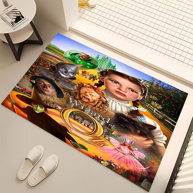 1pc The Wizard of Oz Print Area Rug - Soft, Washable Non-Slip Indoor Mat, Living Room, Home Office Decorative Rug,Office Decorative