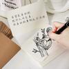 102550pcs 12.6x7.6cm Retro Kraft Paper Blank Hand Drawn Cards Double Sided Word Card DIY Greeting Invitation Card Message Card