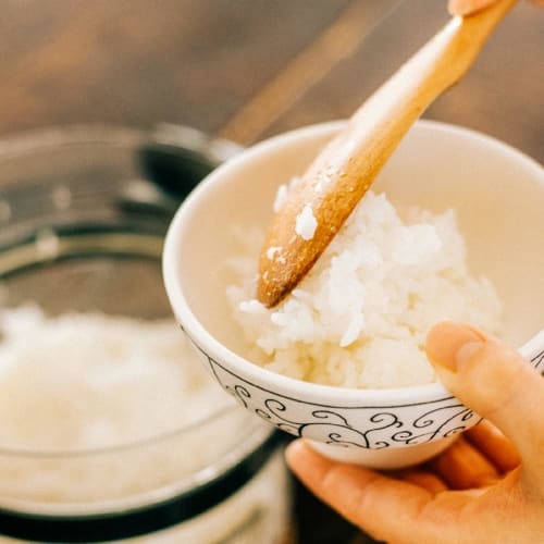 Glass Rice Cooker for Microwave, 1-2 Cup Capacity, Black, Made In Japan, Perfect Gift, XRCN-2-B