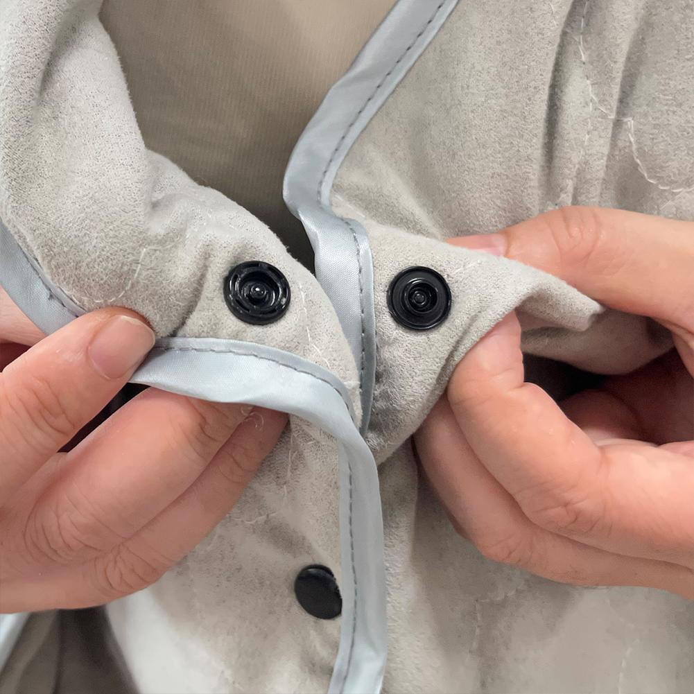 USB Powered Heated Blanket Soft Zipper Shawl Wrap 3 Temperature Adjustment Warm Heating Scarf for Indoor Outdoor Office