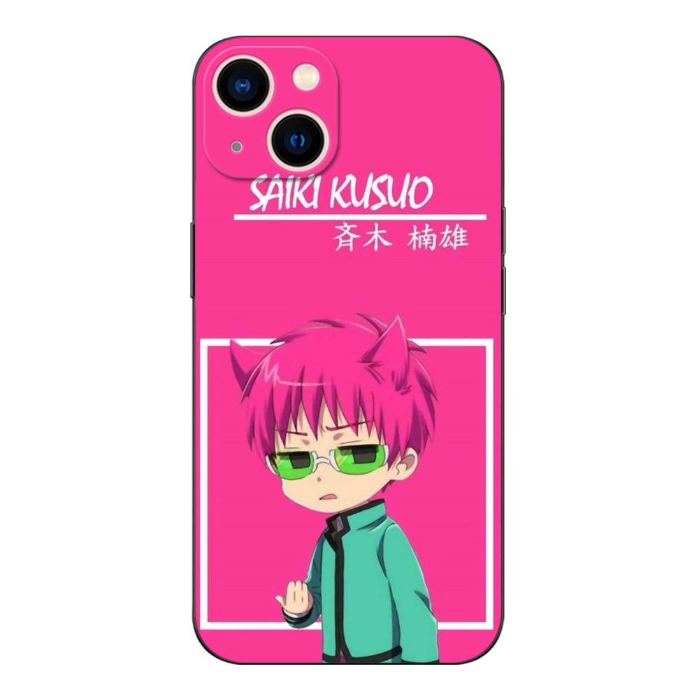Black Tpu Case For OPPO A16 A16S A55 A94 F17 F19 Pro Reno 4 5 Lite 6 4G 5G saiki kusuo wallpaper