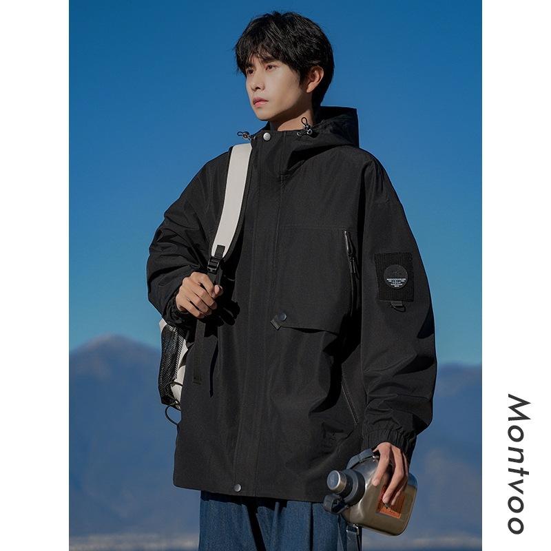 American Soft Shell Jacket Men's Spring and Autumn Outdoor Windproof Work Jacket