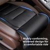 Traspirante Lavabile Nuova Copertura in Camoscio Supporto per Gambe in Memory Foam Antiscivolo Estensione Sedile Regolabile Imbottitura Spessa Cuscino per Sedile Auto
