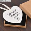 1pc ' Difference You Make' Ceramic Heart Ornament Inspirational Message Accessory Car & Home Decor Team Appreciation Decor Retirement Gift