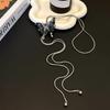 Y2K Spice Girl Pull Butterfly Necklace Female Niche Design Sense High Subculture Clavicle Chain Neck Strap Accessories Tide