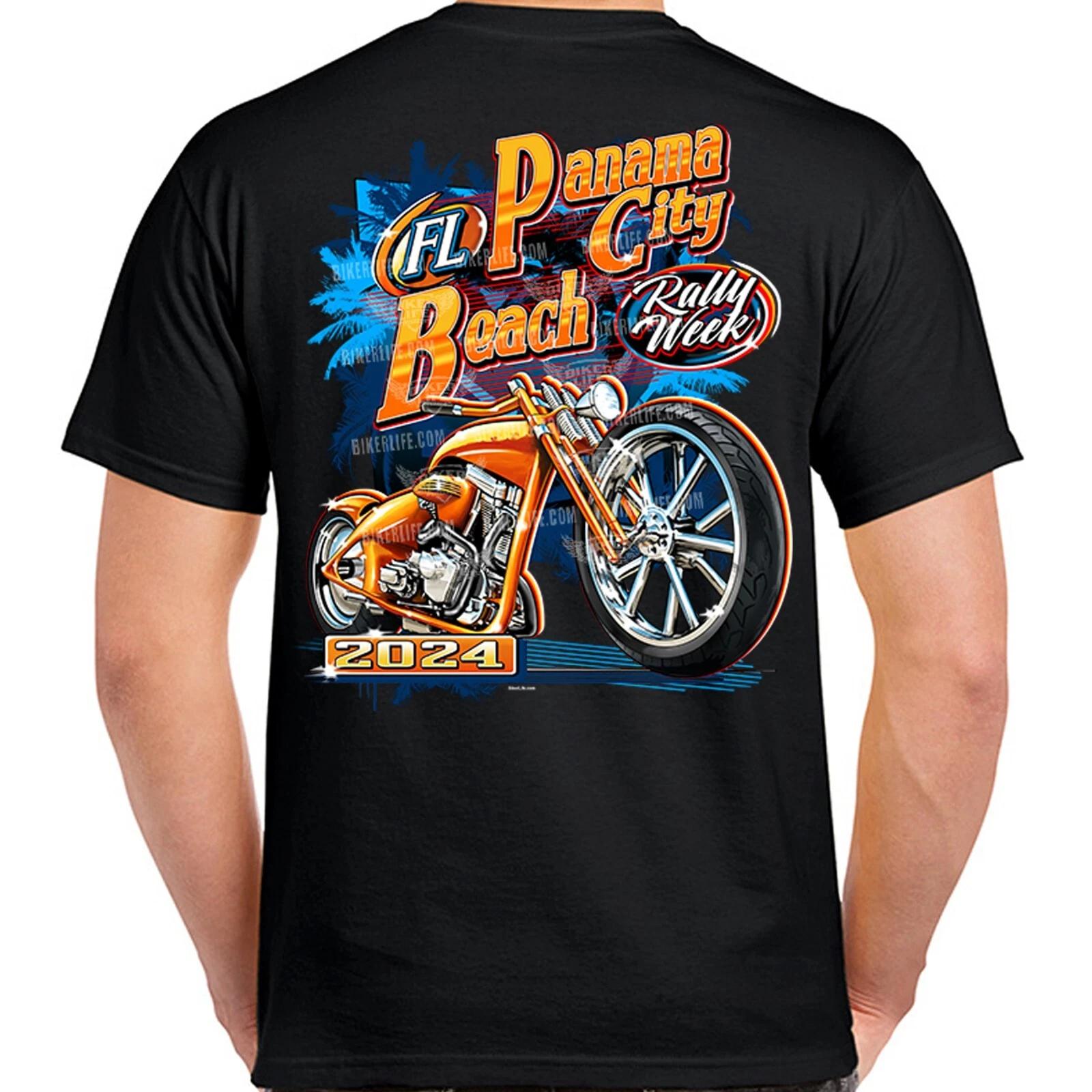 2024 Panama City Beach Rally Week Wicked Steel Thunder Beach Annual BikerT-Shirt XXXXL