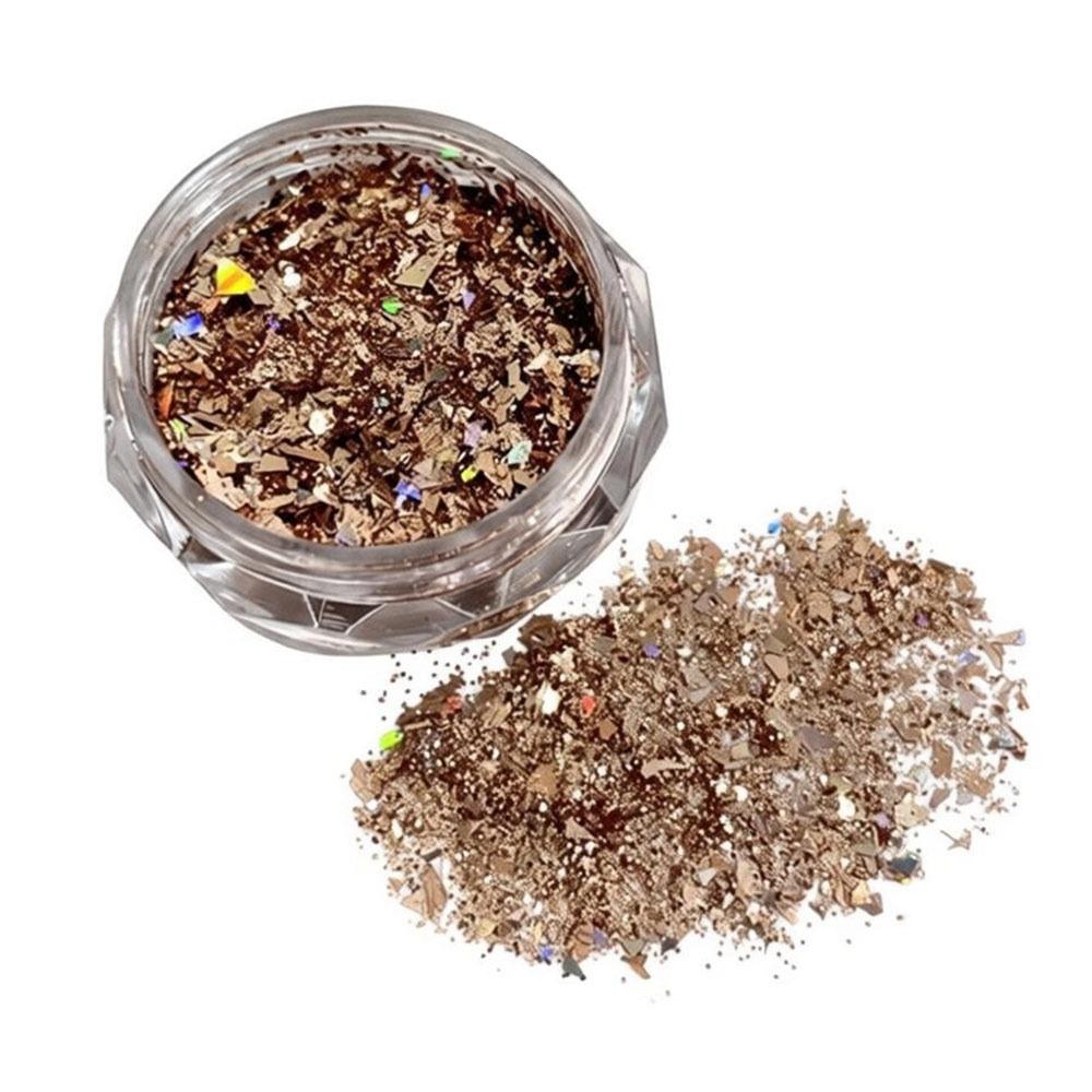 Creative Ultra-Thin Nail Glitter Sparkly Multicolor Nail Sequins Turtle Scales Flakes Nail Art Powder 3D Decoration