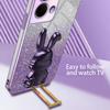 For Oppo Reno9 5G/Reno9 Pro 5G Cellphone Case Pull-out Kickstand PC+TPU Electroplating Cover