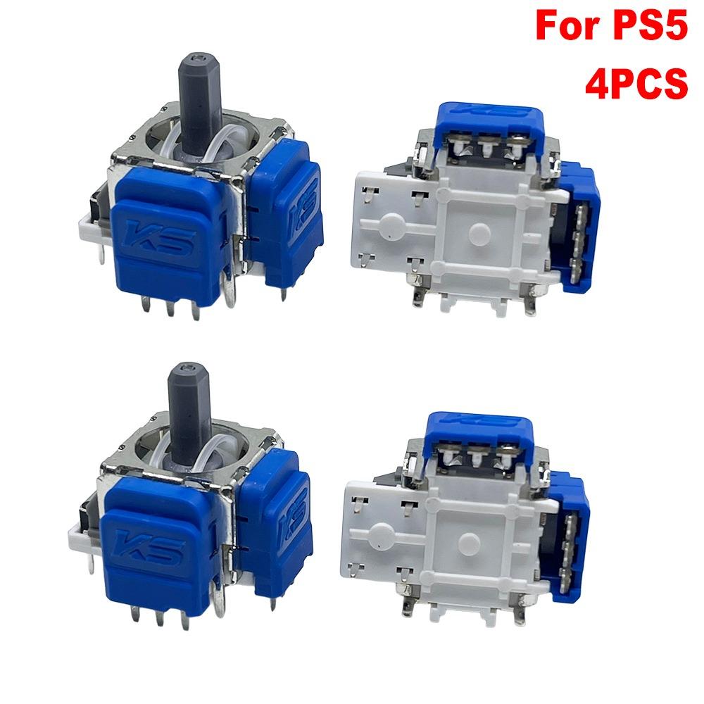 4PCS 3D Analog Hall ThumbStick Rocker Replacement for PS5/PS4/Xbox/Switch Pro Game Controller