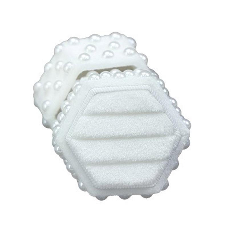

Sophisticated Six Sided Velutum Jewellery Organizers Embellished with Pearls and Plush Lining for Gifts Packaging белый
