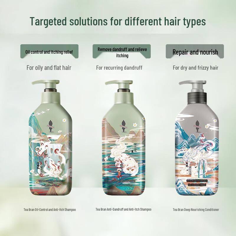 Adolph Tea Bran Erfrischendes Volumen-Shampoo