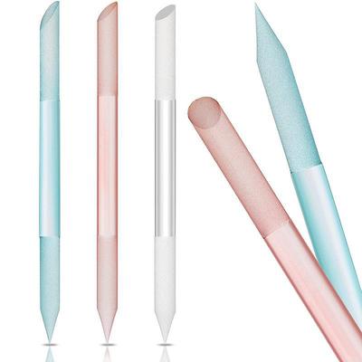 1 Stück Glas Nagelhautschieber Glas Nagelhautstift Doppelseitige Glasnagelfeilen Maniküre Pediküre Nagelpolieren LM