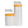 55/110CM 2M Washi PE Dustproof Film Self-Adhesive Plastic Masking Film Car Beauty Repair Masking Film Decor Wall Paint Cover