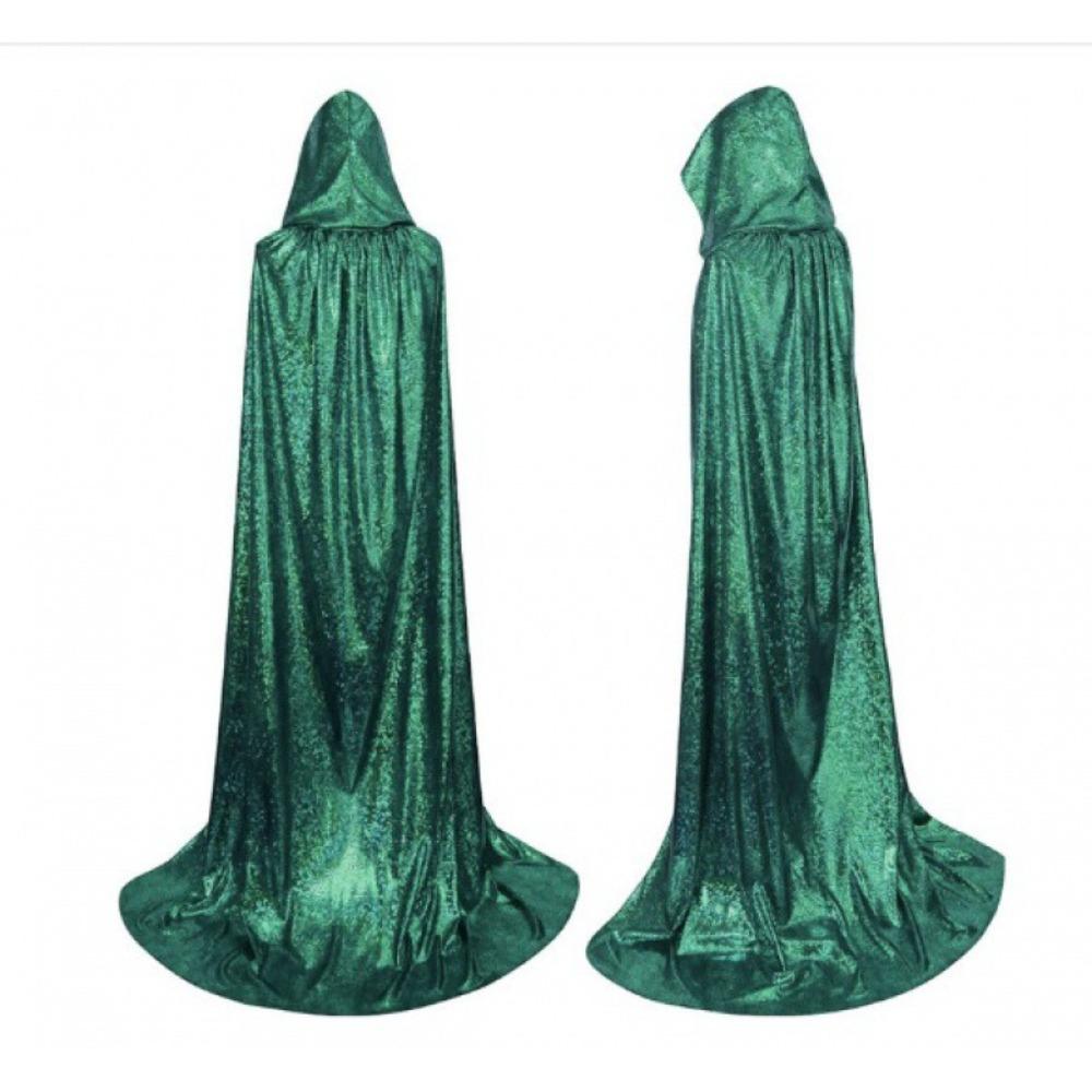 Glänzender Halloween Umhang Kleid Teufel Weihnachten Cosplay Kostüm Lustige Kapuzenponchos Bühne