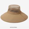 Adjustable Wide Brims Sun Hat For Men With Removable Top Panel Breathable Outdoor Fishing Cap Sun Protections