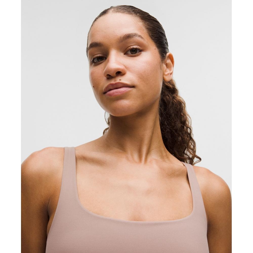 Lululemon Bend This SCoop And SquAre BrA  Light Support  A C Cups Ashen Rose