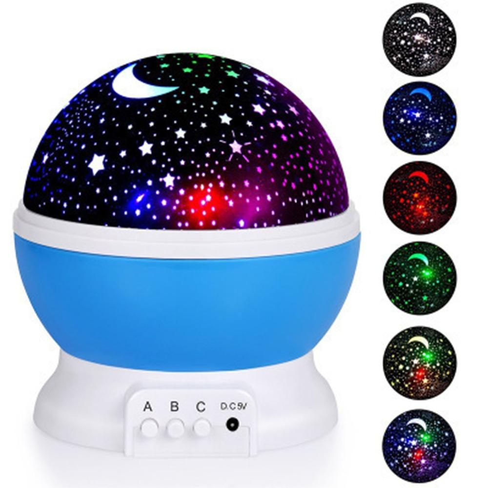 360 Degree Rotation Nightlight Starlight Colorful Star Projector Star Night Light Relaxation