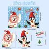 Holiday Window Stickers With Pvc Snowflakes Penguins And Santa For Christmas