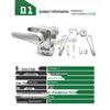 RV Double-Opening Bathroom Lock with Deadbolt for Travel Trailers - FC304-1
