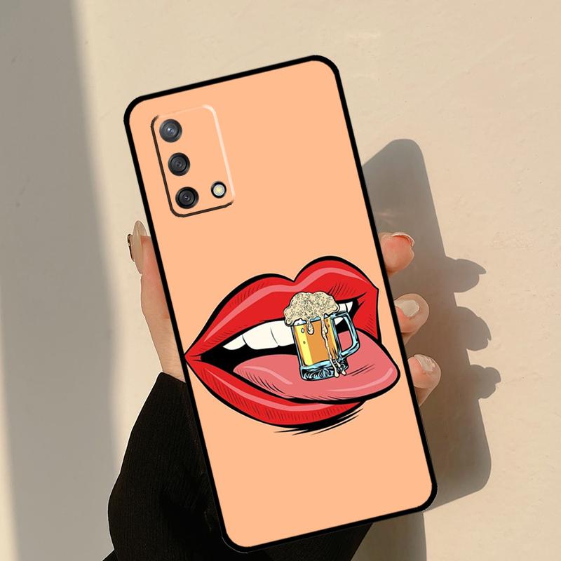 Zeit Trinken Kaltes Bier Hülle Für Oppo A18 A38 A58 A78 A98 A74 A94 A54 A15 A17 A57 A6 A5 Pro A16 A76 A96 A40 A60 A80