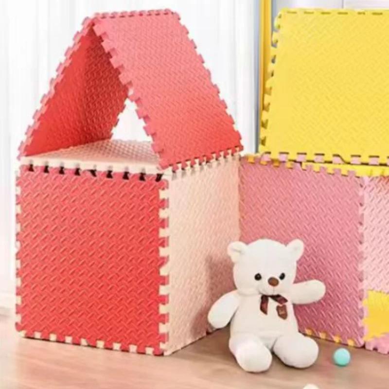 Thickened Foam Patchwork Mat Children's Tatami Crawling Pad Water Absorbent Dirt Resistant Carpet Bedroom Bedside Puzzle Floor