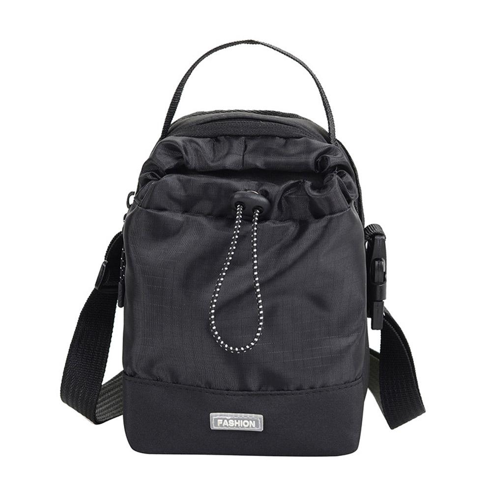 Outdoor Multifunctional Drawstring Crossbody Bag Nylon Lightweight Phone Bag Adjustable Strap Fashionable Portable Bag