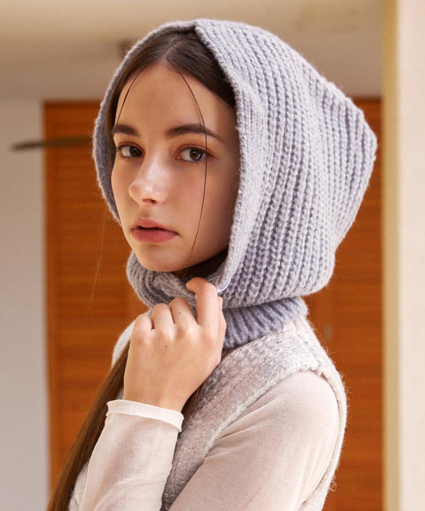 Elkebeullum Basic Knit Gray Baraclava