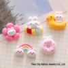 Adorable Accessoires Lapin Dessin Animé en Résine: Colle Crème pour Coques de Téléphone DIY, Pinces à Cheveux, Décoration de Voiture, Aimants de Frigo et Crocs.
