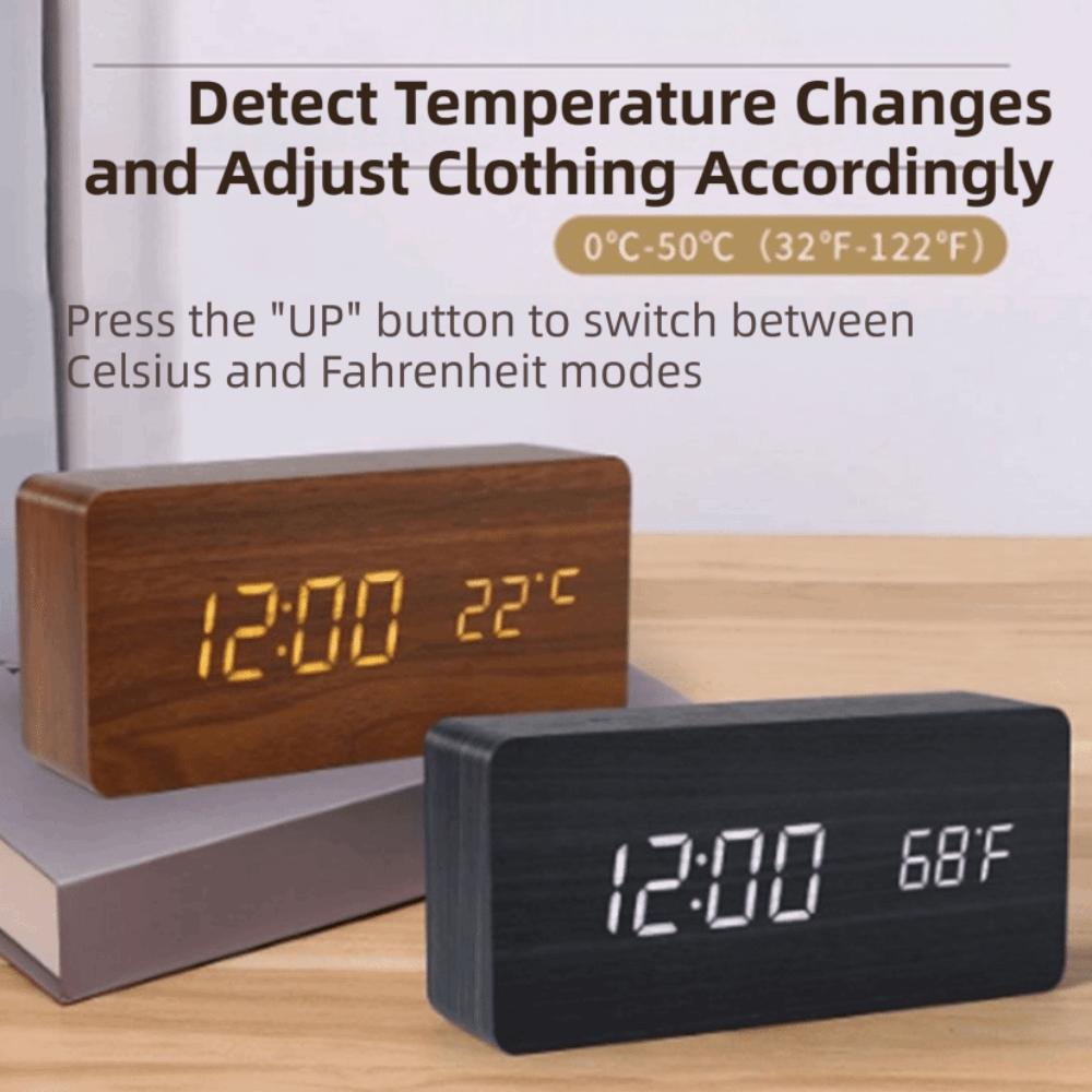 Reminder LED Digital Clock Large Display Table Clock Electronic Alarm Clock Temperature Display