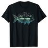 Funny Cool Fish Shaped from Mountains Nature Scene Fishing Tshirt Unisex Fashion Casual Tshirt 100 Cotton Loose Oversized T Shirt